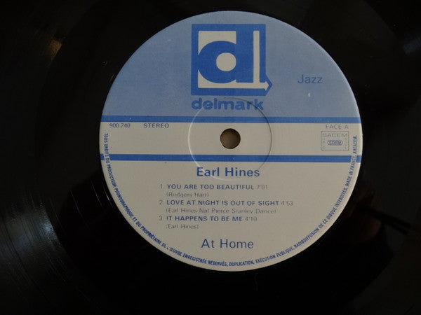 Earl Hines : At Home (LP, RE)