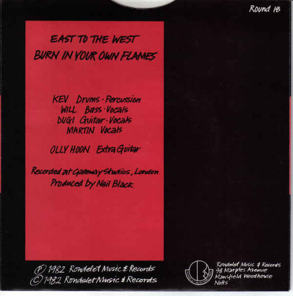Anti-Pasti : East To The West / Burn In Your Own Flames (7")
