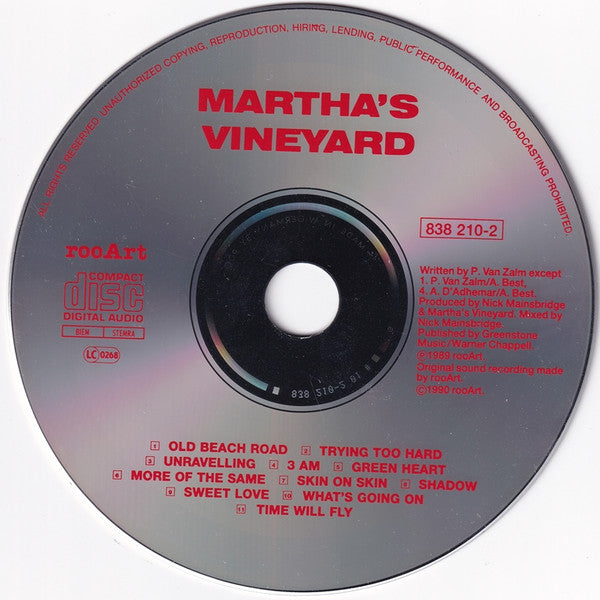 Martha's Vineyard : Martha's Vineyard (CD, Album)