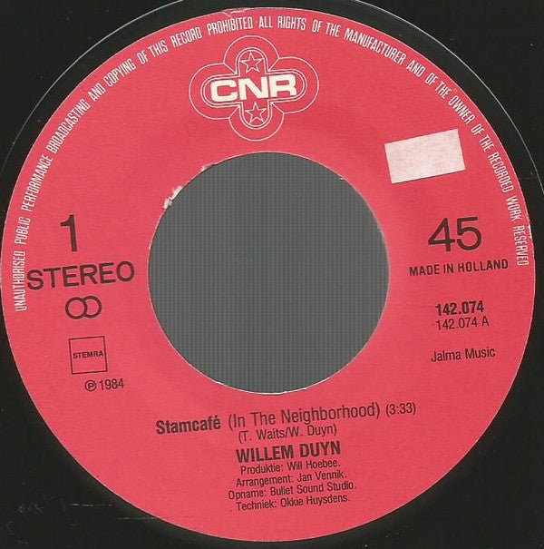 Willem Duyn : Stamcafé (7", Single)