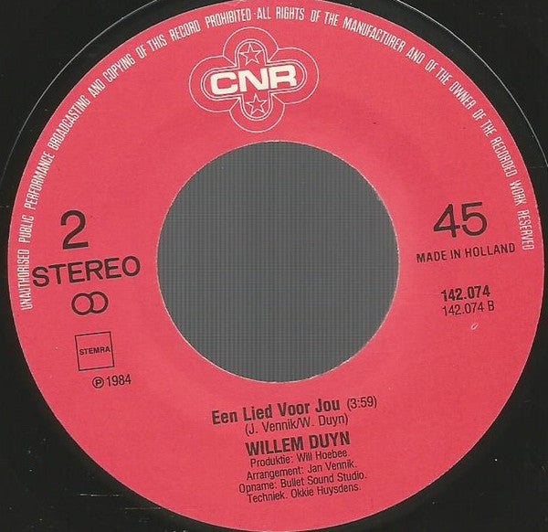 Willem Duyn : Stamcafé (7", Single)