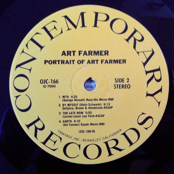 Art Farmer : Portrait Of Art Farmer (LP, Album, RE)