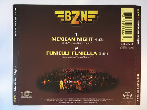 BZN : Mexican Night (CD, Single)