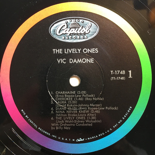 Vic Damone : The Lively Ones (LP, Album, Mono)