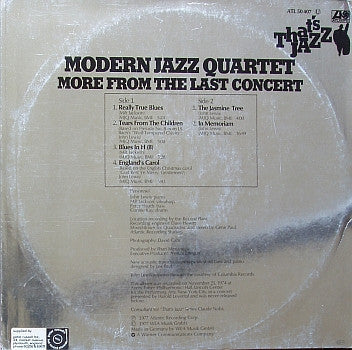 The Modern Jazz Quartet : More From The Last Concert (LP, Album)