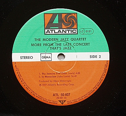 Modern Jazz Quartet* : More From The Last Concert (LP, Album)