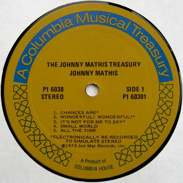 Johnny Mathis : The Johnny Mathis Treasury (Box + 6xLP, Comp)