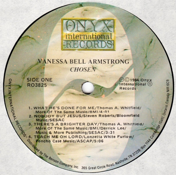 Vanessa Bell Armstrong : Chosen (LP, Album)