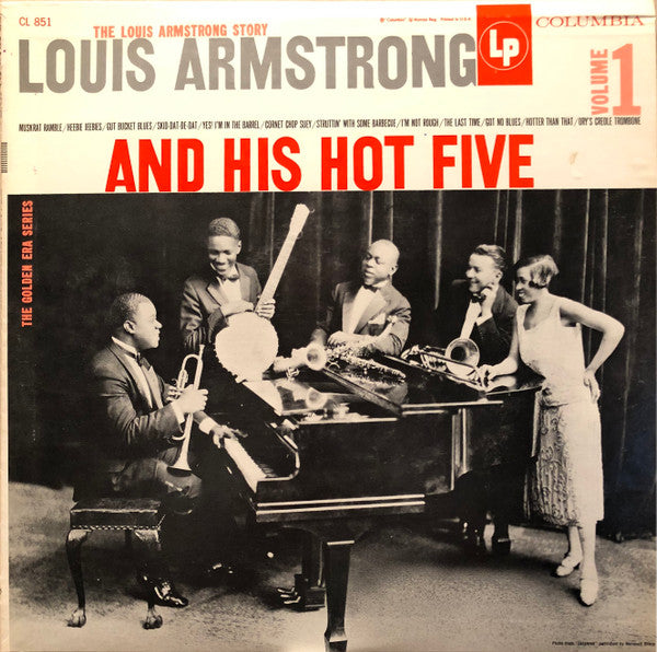 Louis Armstrong & His Hot Five : The Louis Armstrong Story - Vol.1 (LP, Comp, Mono, RE)