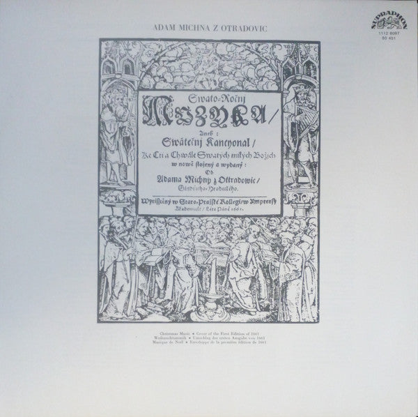 Adam Václav Michna z Otradovic • František Xaver Brixi : Christmas Music • Missa Pastoralis (LP, RE)