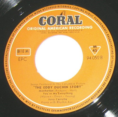Jerry Carretta : The Eddy Duchin Story (7", EP, Mono)