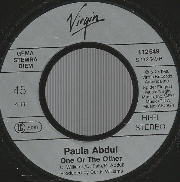 Paula Abdul : Cold Hearted (7", Single)