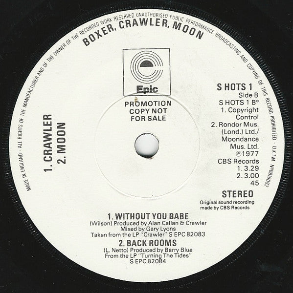 Boxer (2) / Crawler / Moon (28) : Heat On The Streets (7", EP, Promo)