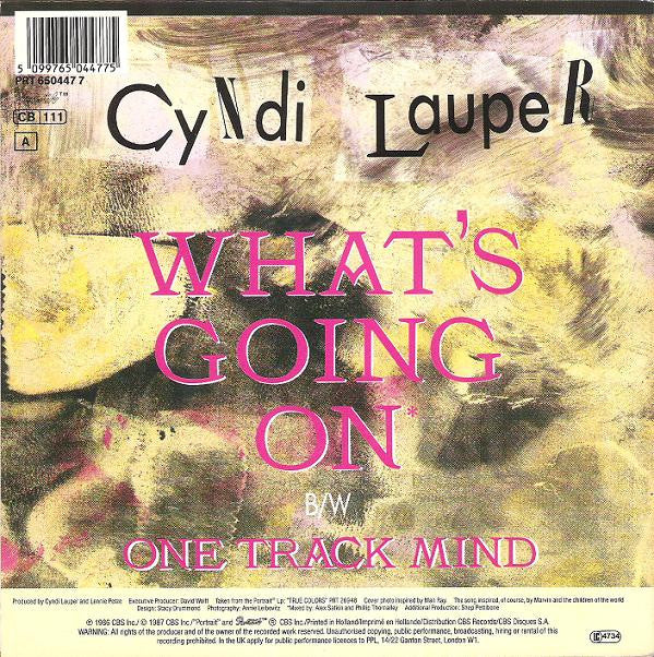 Cyndi Lauper : What's Going On (7", Single)