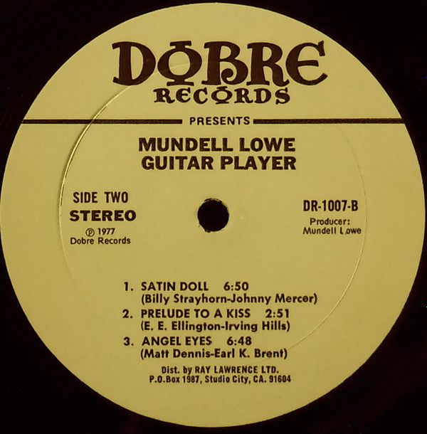 Mundell Lowe : Guitar Player (LP, Album)