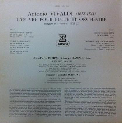 Antonio Vivaldi - Jean-Pierre Rampal & I Solisti Veneti : L'Œuvre Pour Flûte Et Orchestre (Integrale En Trois Volumes) - Vol.3 (LP, RE, Gat)
