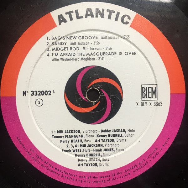 Milt Jackson : Milt Jackson (LP, Album, Mono)