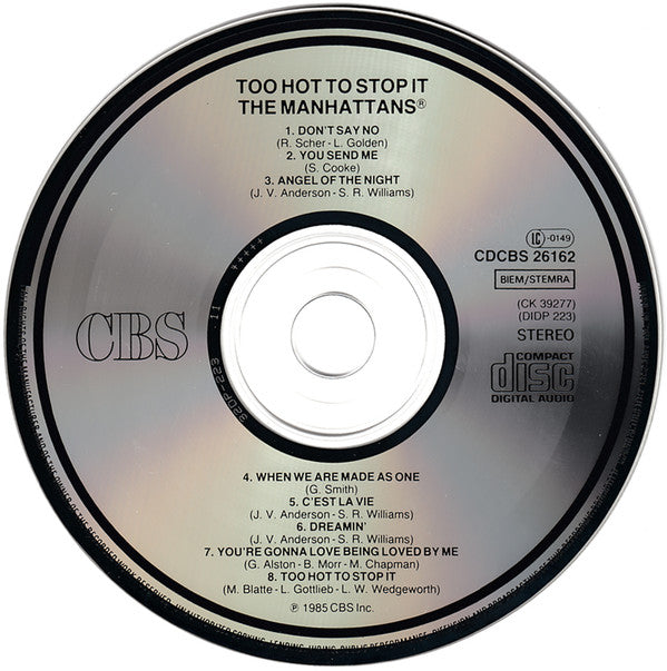 Manhattans : Too Hot To Stop It (CD, Album)