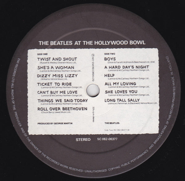 The Beatles : The Beatles At The Hollywood Bowl (LP, Album, TP)