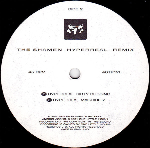 The Shamen : Hyperreal (Remix) (12", Single)