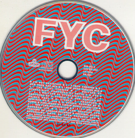 Fine Young Cannibals : I'm Not Satisfied (CD, Maxi)