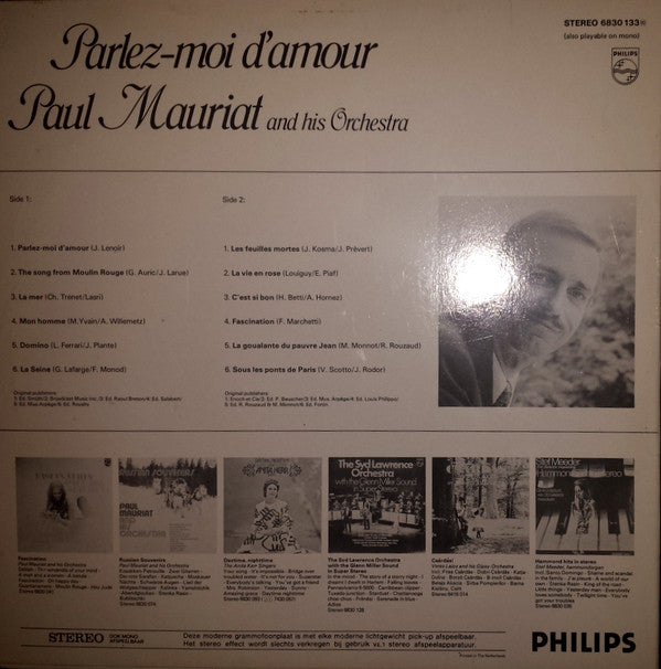 Paul Mauriat And His Orchestra : Parlez-moi D'amour (LP, Album, RE)