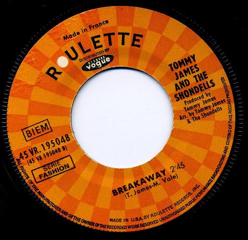 Tommy James And The Shondells* : Sweet Cherry Wine  (7", Single)