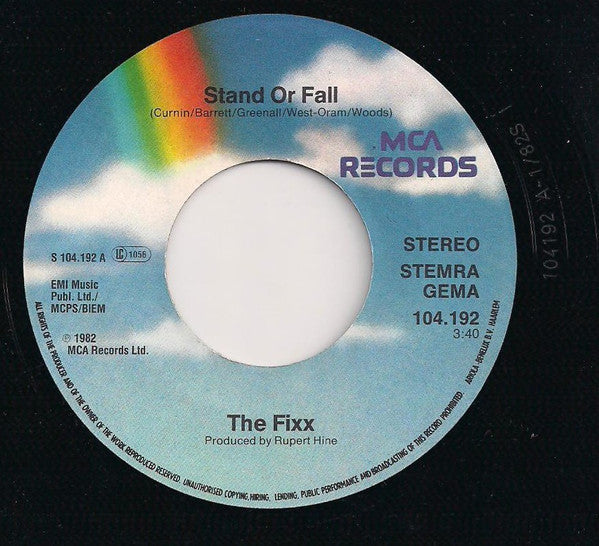 The Fixx : Stand Or Fall (7", Single)