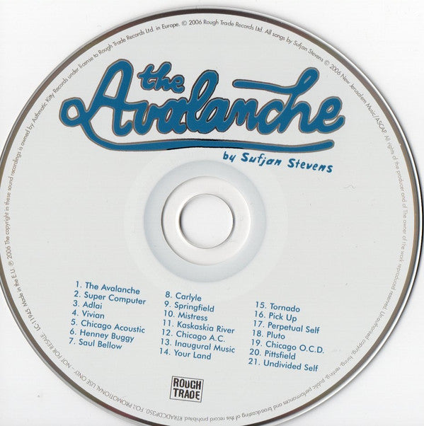 Sufjan Stevens : The Avalanche (CD, Album, Promo)