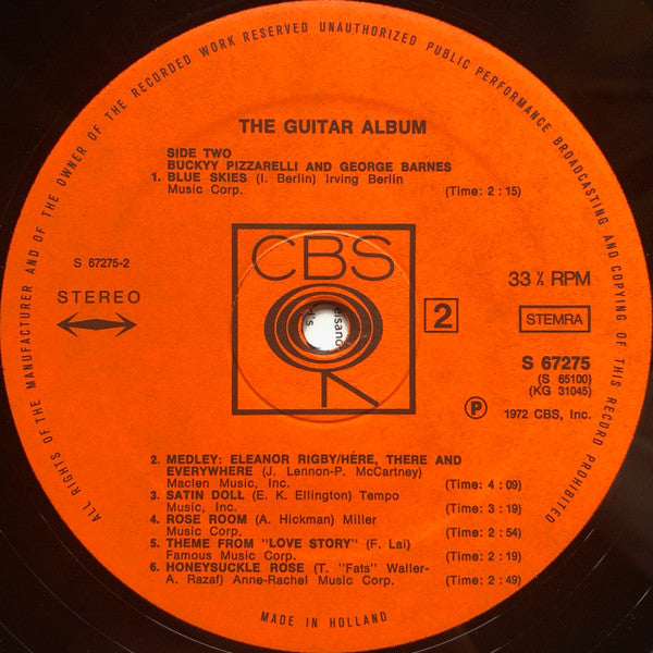 Various : The Historic Town Hall Concert -The Guitar Album (2xLP, Album, Gat)