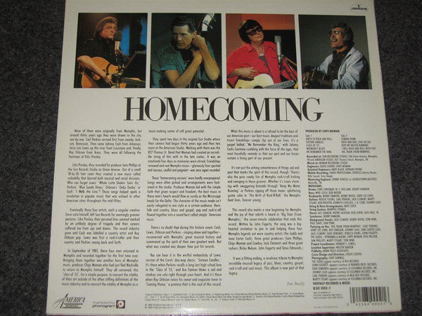 Class Of '55 = Carl Perkins / Jerry Lee Lewis / Roy Orbison / Johnny Cash : Memphis Rock & Roll Homecoming (LP, Album)