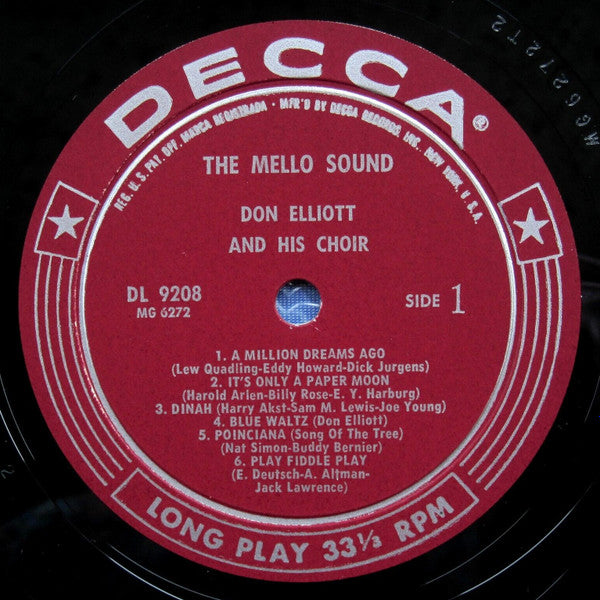 Don Elliott : The Mello Sound (LP, Album, Mono)