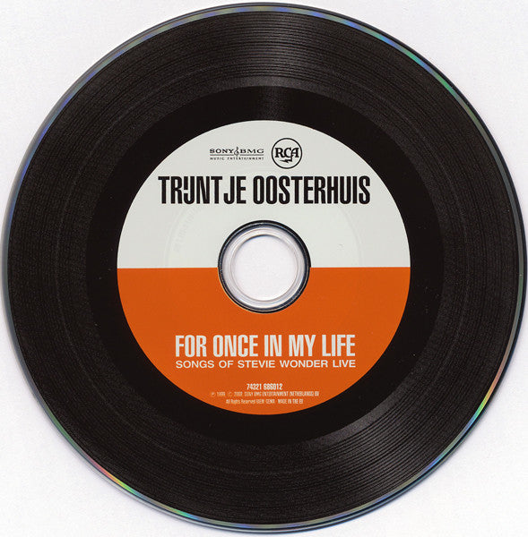 Trijntje Oosterhuis : For Once In My Life - Songs Of Stevie Wonder - Live (CD, RE)