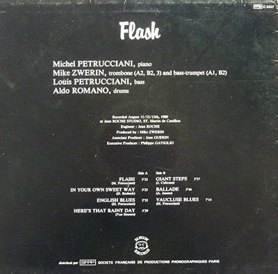 Michel Petrucciani, Mike Zwerin, Louis Petrucciani, Aldo Romano : Flash (LP, Album)
