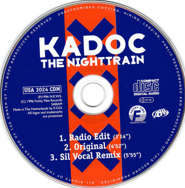Kadoc : The Nighttrain (CD, Maxi)