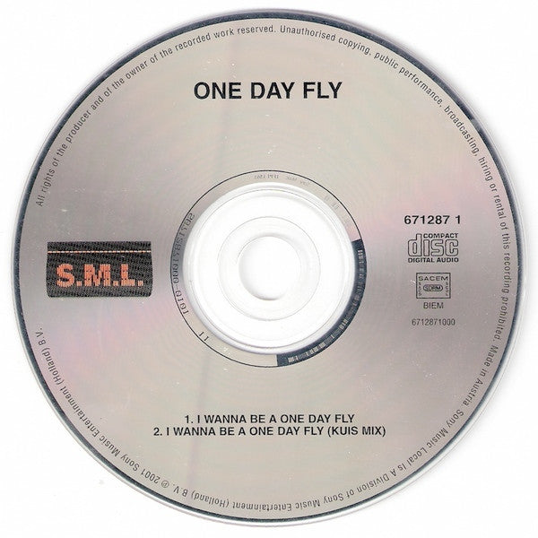 One Day Fly : I Wanna Be A One Day Fly (CD, Single)