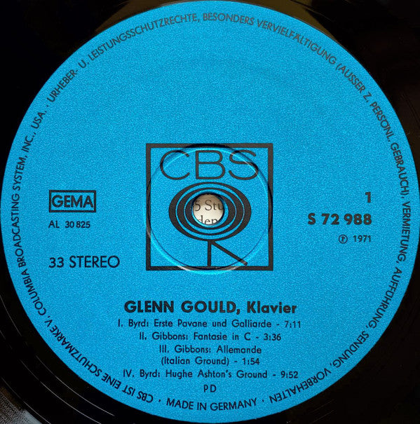 Glenn Gould - William Byrde* / Orlando Gibbons : A Consort Of Musicke Bye William Byrde And Orlando Gibbons (LP, Album)
