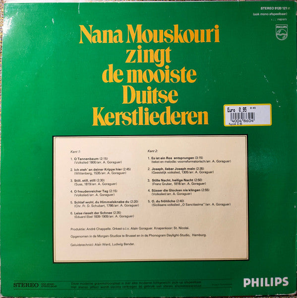 Nana Mouskouri : Nana Mouskouri Zingt De Mooiste Duitse Kerstliederen (LP, Album)