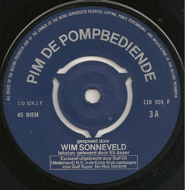 Wim Sonneveld : Een Extra Kick Van Wim Sonneveld 3 (7")