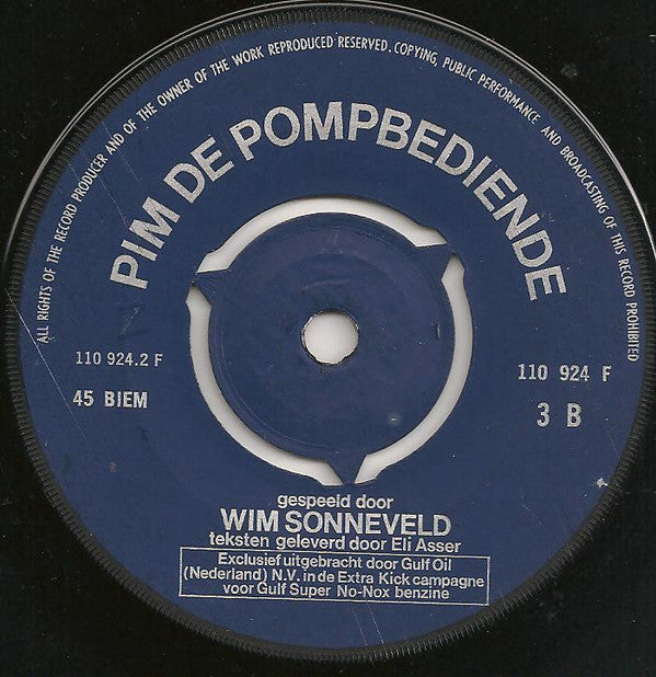 Wim Sonneveld : Een Extra Kick Van Wim Sonneveld 3 (7")