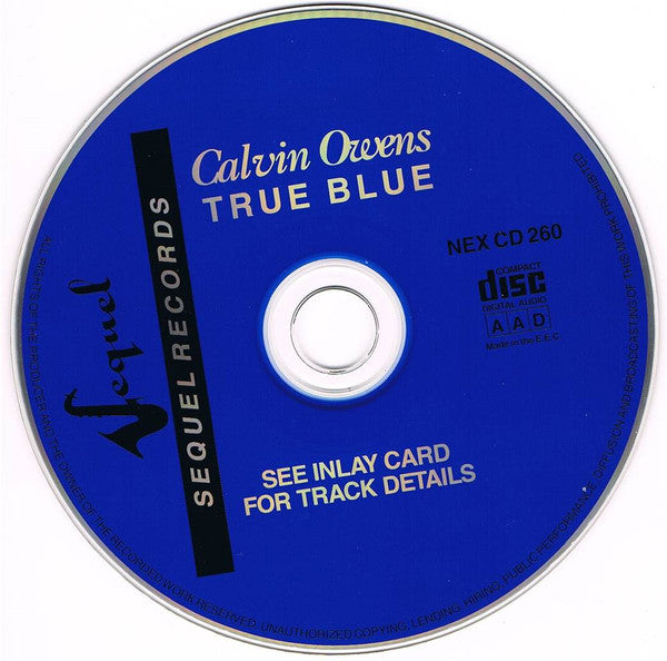 Calvin Owens : True Blue (CD, Album, RE)
