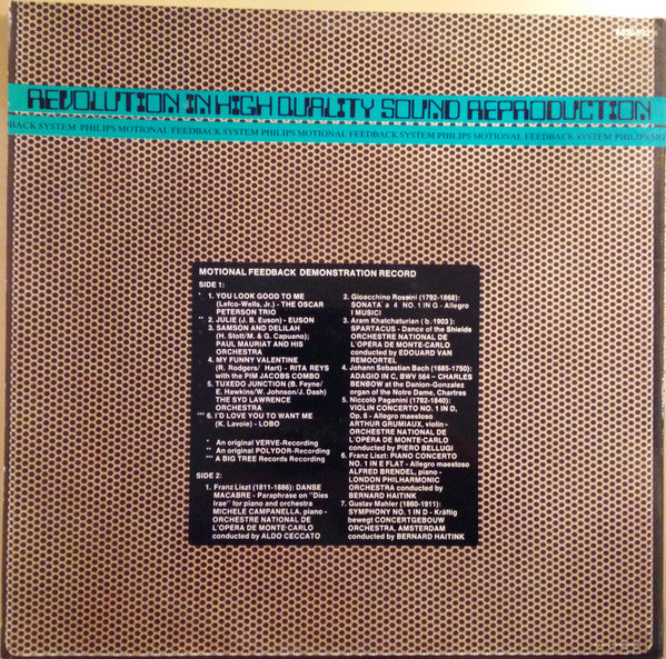 Various : Motional Feedback Demonstration Record (LP, Comp, 180)