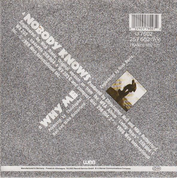 Mike + The Mechanics* : Nobody Knows (7", Single)