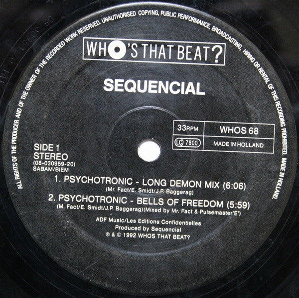 Sequencial : Psychotronic (12")