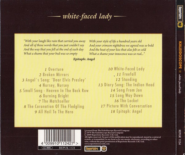 Kaleidoscope (2) : White Faced Lady (CD, Album, RE, Dig)
