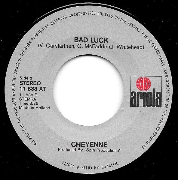 Cheyenne (2) : Separated Love (7", Single)