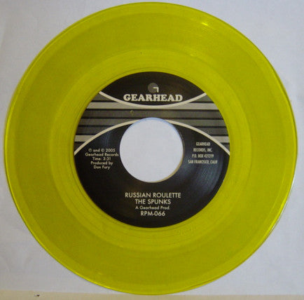 The Spunks : Russian Roulette (7", Yel)