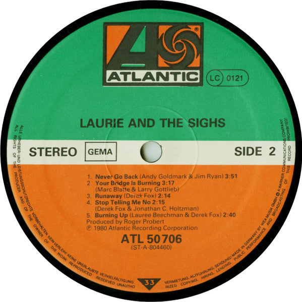 Laurie And The Sighs : Laurie And The Sighs (LP, Album)