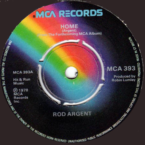 Rod Argent : Home (7")