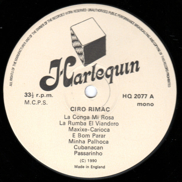 Ciro Rimac : 1936 - 1937 (LP, Comp, Mono)